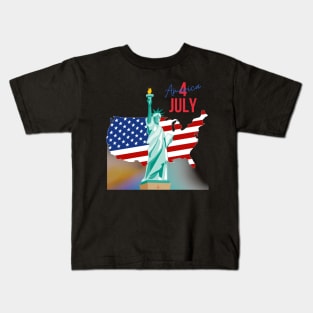 4 July statue of liberty Kids T-Shirt